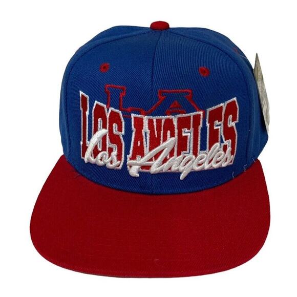 Los Angeles Cap Multicolor Super Fit Embroidered Logo Adjustable Snapback HatNEW - Picture 5 of 11